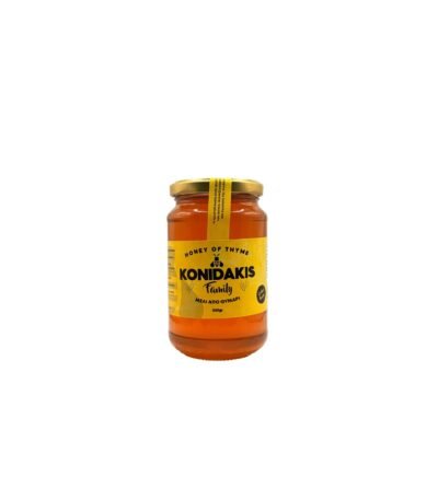 Θυμαρίσιο μελί των 500gr σε γυάλινη συσκευασία