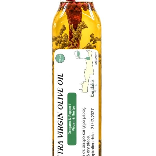Ελαιόλαδο Με Ρίγανη Σε Πλαστική Φιάλη των 250 ml